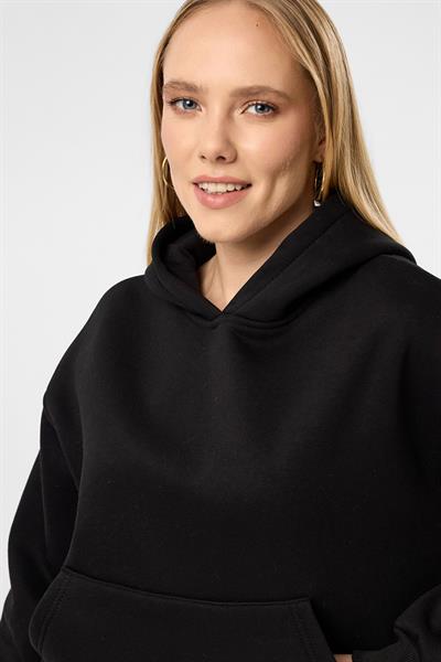 Kapüşonlu Crop Sweatshirt