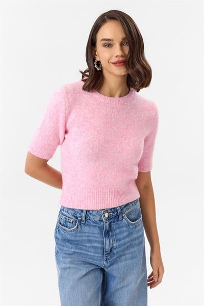 Kısa Kollu Crop Triko