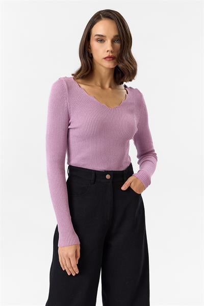 Merdiven Yaka Triko Kazak 