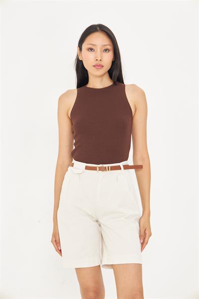 Kemerli Bermuda Şort