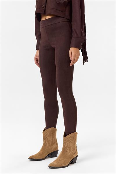 Düz Kesim Süet Tayt