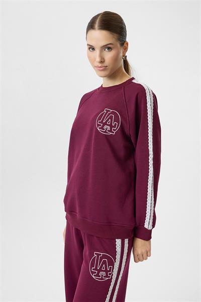 Brode Şeritli Sweatshirt