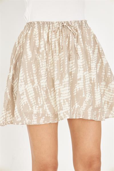 Desenli Mini Etek