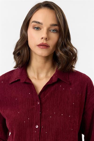 Çizgili Pullu Gömlek