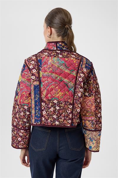 Çift Taraflı Desenli Kapitone Ceket 