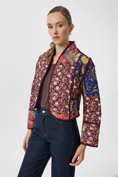 Çift Taraflı Desenli Kapitone Ceket 