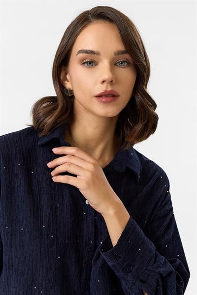 Çizgili Pullu Gömlek