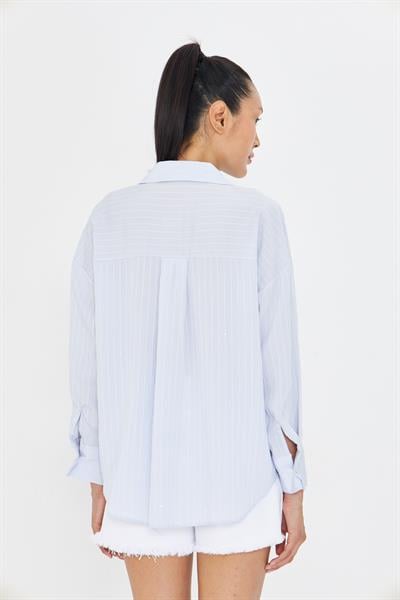 Çizgili Pullu Gömlek