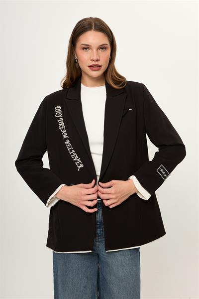 Nakışlı Poliviskon Ceket