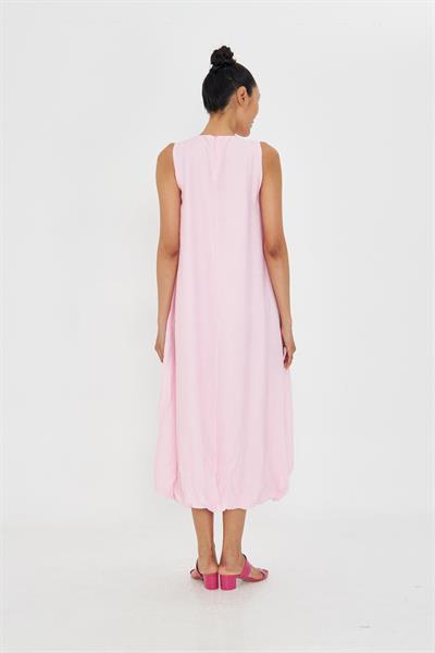 Sıfır Kol Balon Etekli Elbise