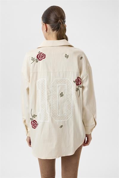 Gül Nakışlı Gömlek