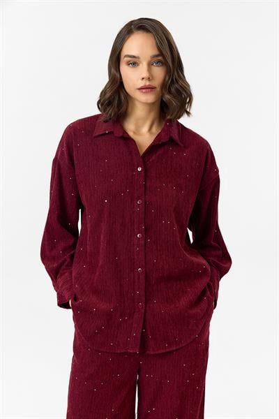 Çizgili Pullu Gömlek