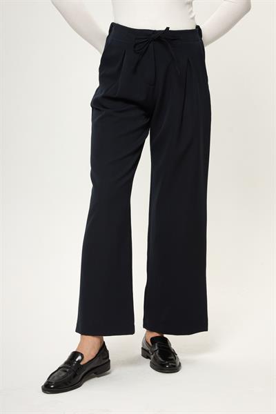 Bağlamalı Bol Paça Pantolon