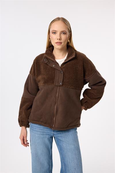 Polarlı Peluş Mont