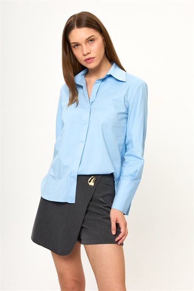 Oversize Poplin Gömlek