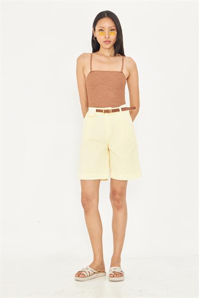 Kemerli Bermuda Şort