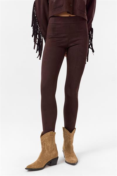 Düz Kesim Süet Tayt