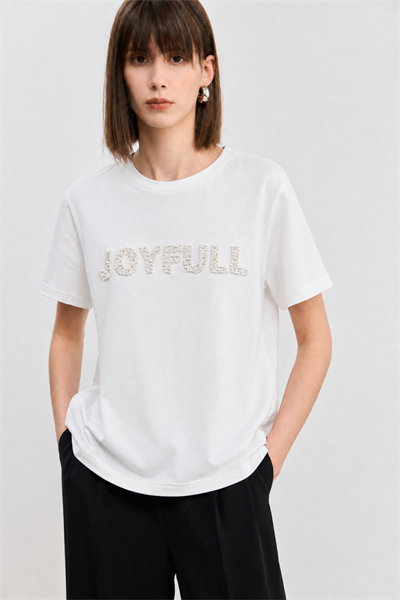 Joyfull Baskılı Modal Tişört