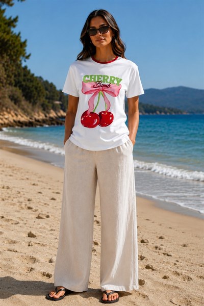 Cherry Bomb Baskılı Tişört