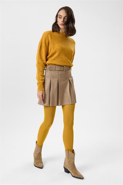 Pileli Süet Etek 