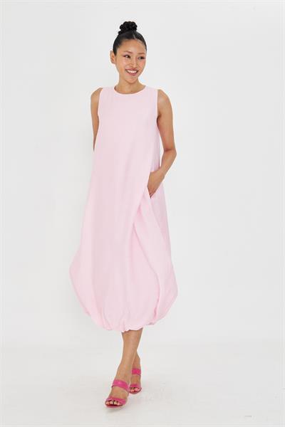 Sıfır Kol Balon Etekli Elbise