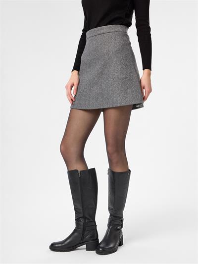 Diyagonal Kaşe Kısa Etek