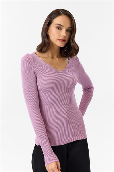 Merdiven Yaka Triko Kazak 