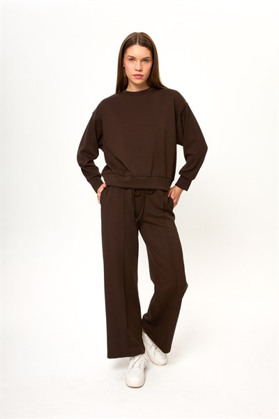 Çımalı Bağlamalı Modal Pantolon