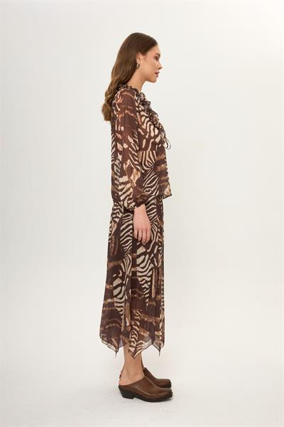 Parçalı Şifon Etek