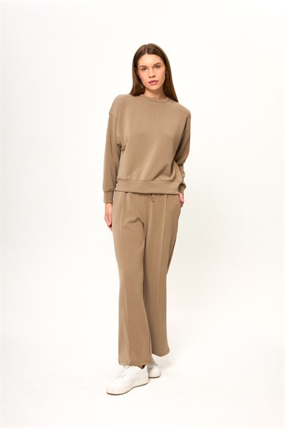 Çımalı Bağlamalı Modal Pantolon