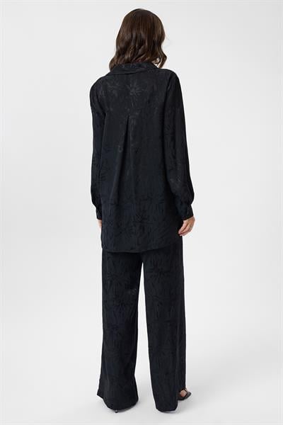 Desenli Saten Gömlek