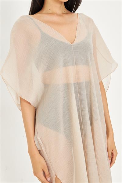 Sıfır Kol Kırışık Kimono