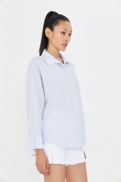 Çizgili Pullu Gömlek