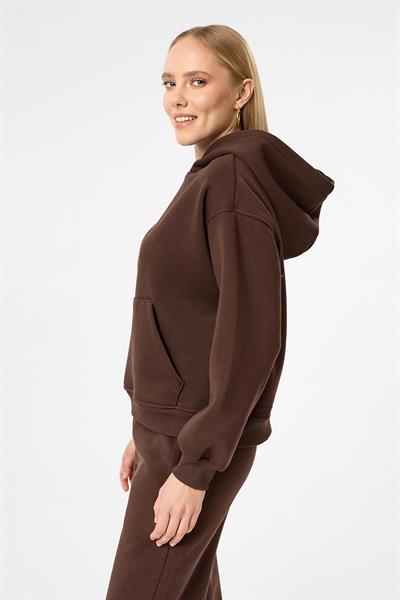 Kapüşonlu Crop Sweatshirt