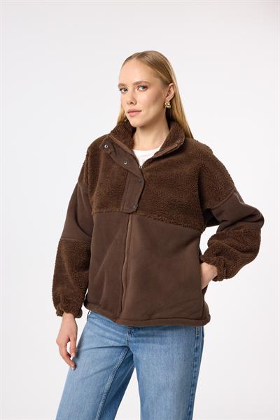 Polarlı Peluş Mont