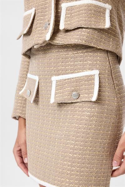 Cep Kapaklı Mini Etek