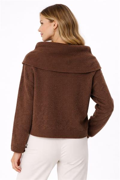 Madonna Yaka Baklava Desenli Kazak