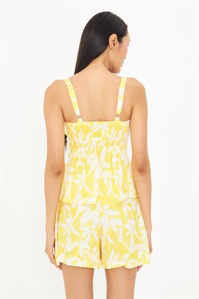 Askılı Desenli Bluz