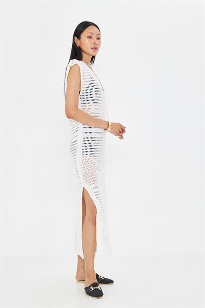 V Yaka Ajurlu Elbise