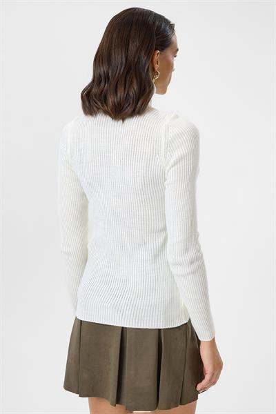 Tam Balıkçı Yaka Kazak 