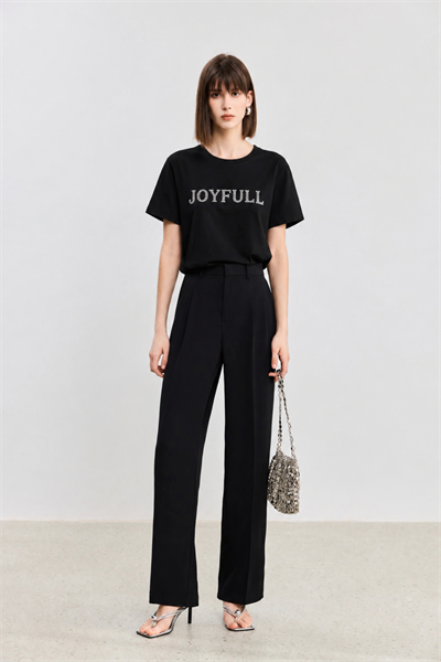 Joyfull Baskılı Modal Tişört