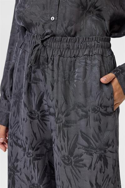 Desenli Saten Pantolon