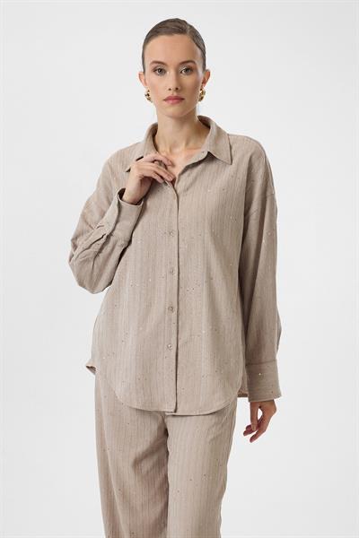 Çizgili Pullu Gömlek