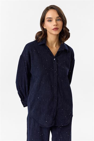 Çizgili Pullu Gömlek