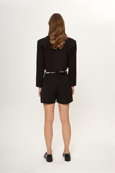 Pileli Poliviskon Şort