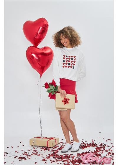 Amour Baskılı Sweatshirt 