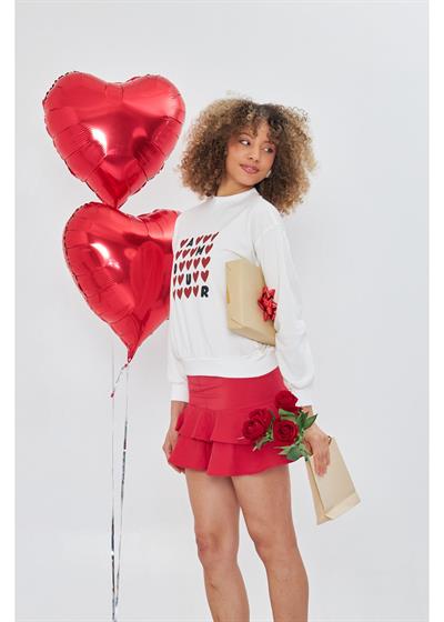 Amour Baskılı Sweatshirt 