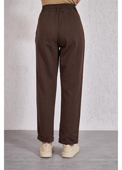 Apoletli Köprülü Duble Paça Gabardin Pantolon