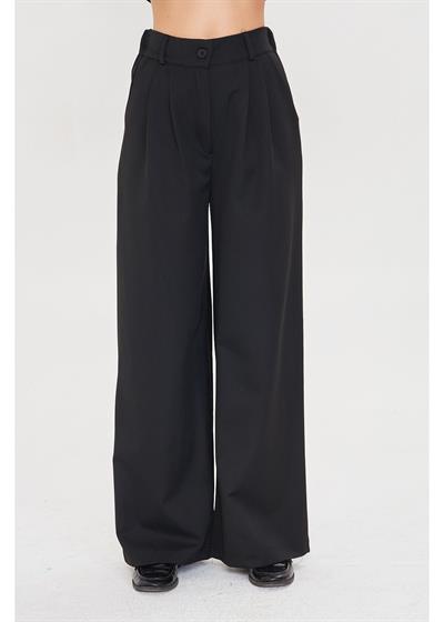 Arka Kemeri Lastikli Palazzo Pantolon 