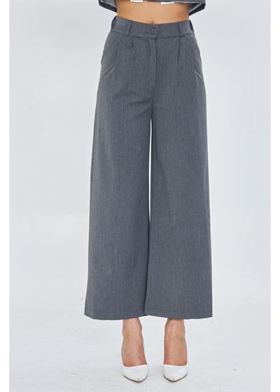 Arka Kemeri Lastikli Palazzo Pantolon 